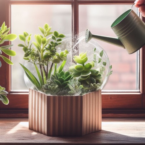 indoor plant watering